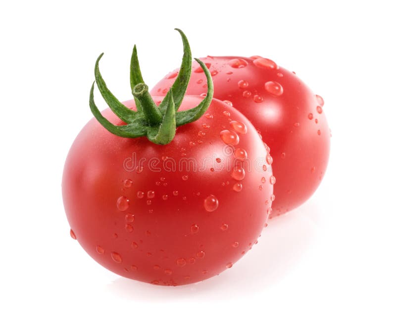 Cherry Tomatos isolated on white background