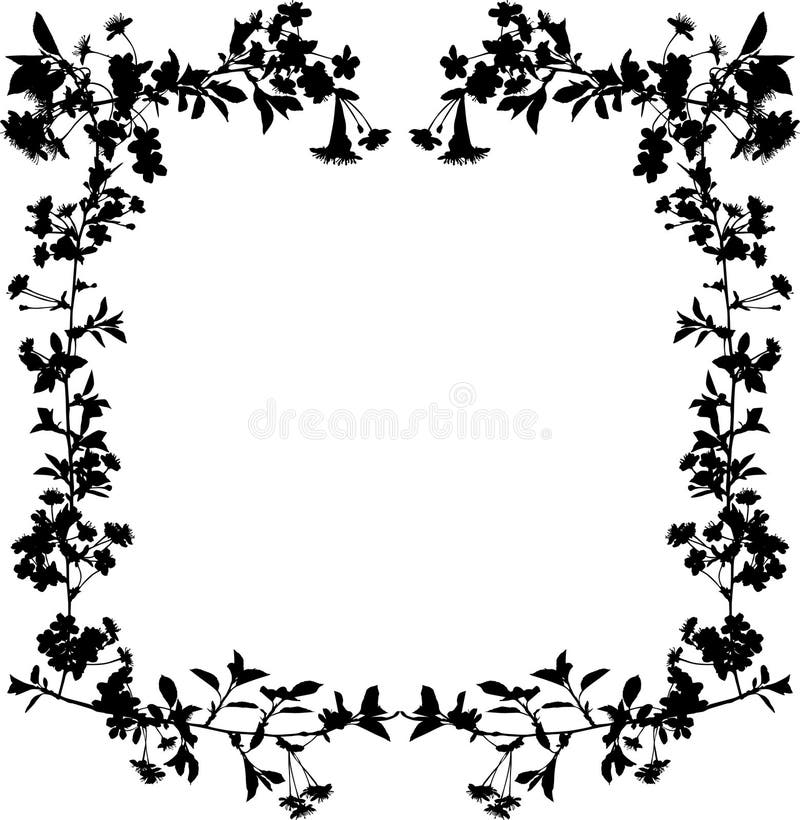 Cherry tree flower frame