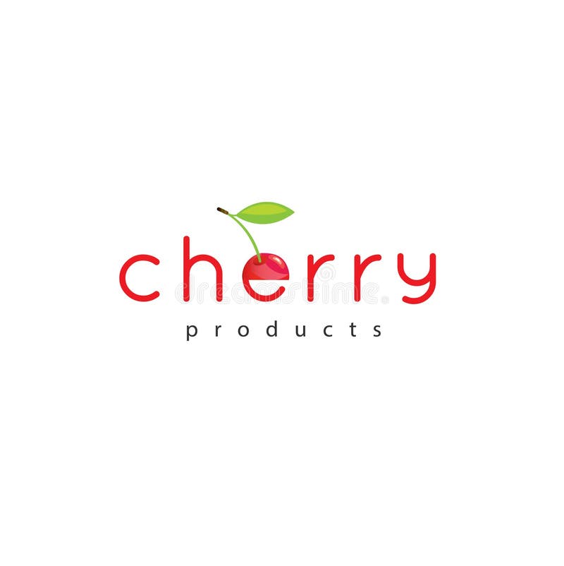 Cherry vector logo stock vector. Illustration of label 110677122
