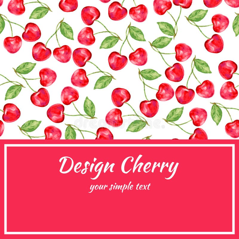 Cherry collection. Small Cherry Design for logo.