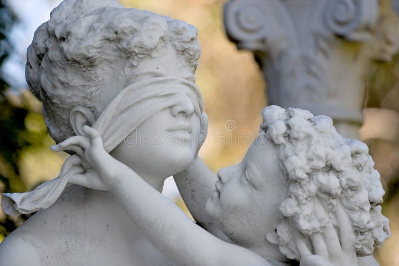 cherubstaty arkivbild