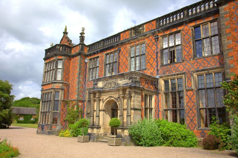 Cheshire England Home Stately Arkivfoto Bild av korridor, jordning