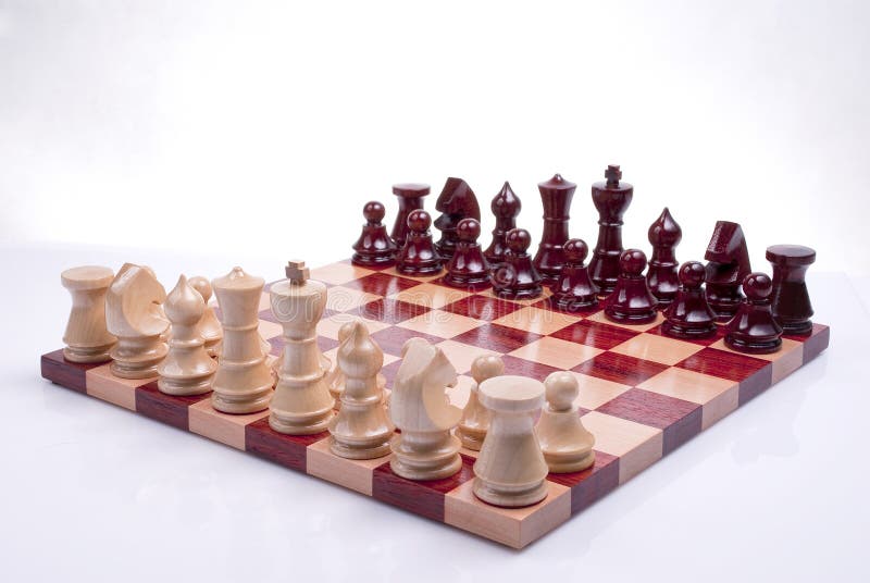 Game of Chess Isolated on White Stock Image - Image of bishop, strategic:  172806635