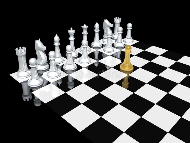 Sicilian Defense in Chess Game Stock Photo - Image of pawn, board: 58943894