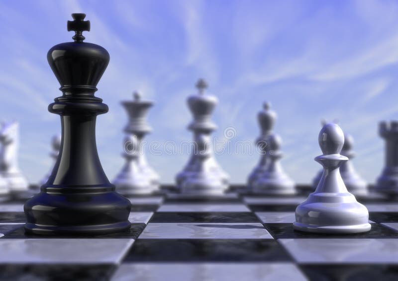 The concept of a fierce chess battle sparks creative and strategic