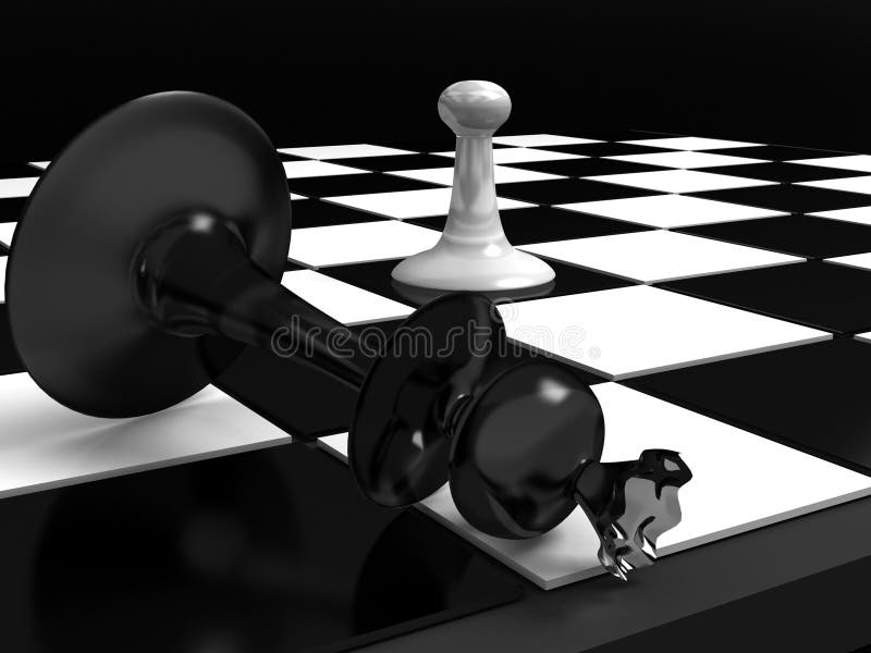 Concept. Chess Pawn on a Boxing Stock Illustration - Illustration of game,  arena: 24129087