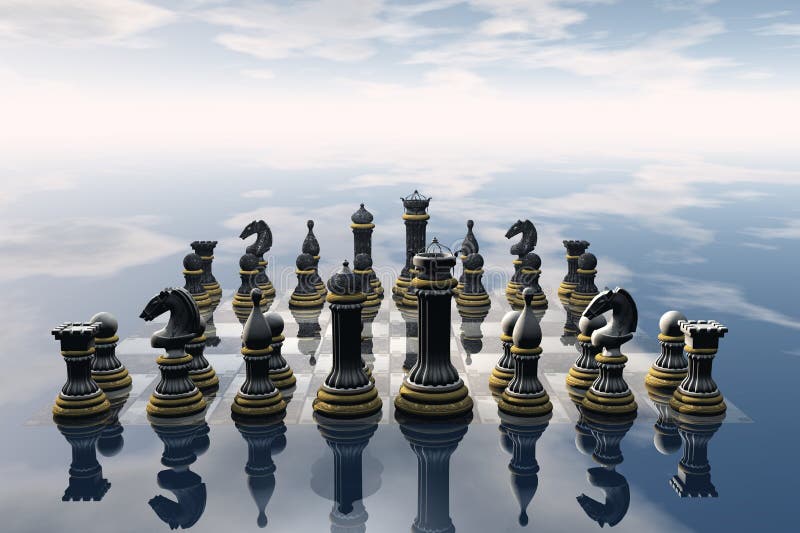 3d Chess concept background. High resolution Stock Photo by