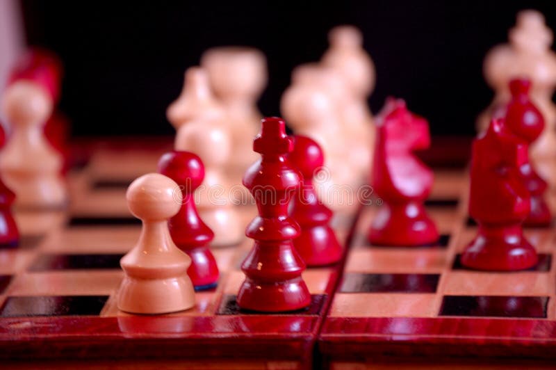 Chess board game concept of business ideas and competition and strategy  plan success meaning.