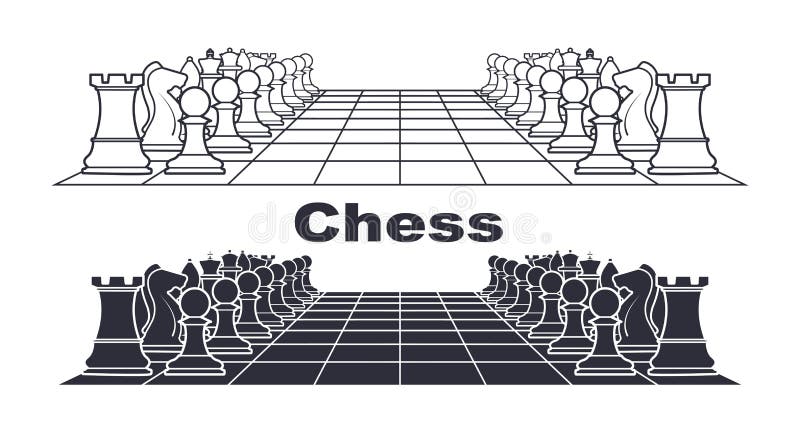 Chess figures. Vector pen drawing Stock Vector by ©Marinka 336274028