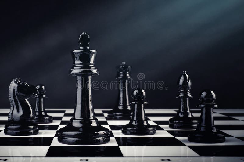 Chess board game for ideas and competition and strategy, business success concept. royalty free stock photos Chess board game for ideas and competition and strategy, business success concept. royalty free stock photos