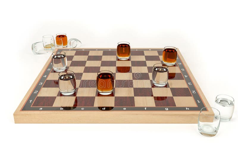 Premium Vector  Stone chess board and set chess figures for 2d game ui