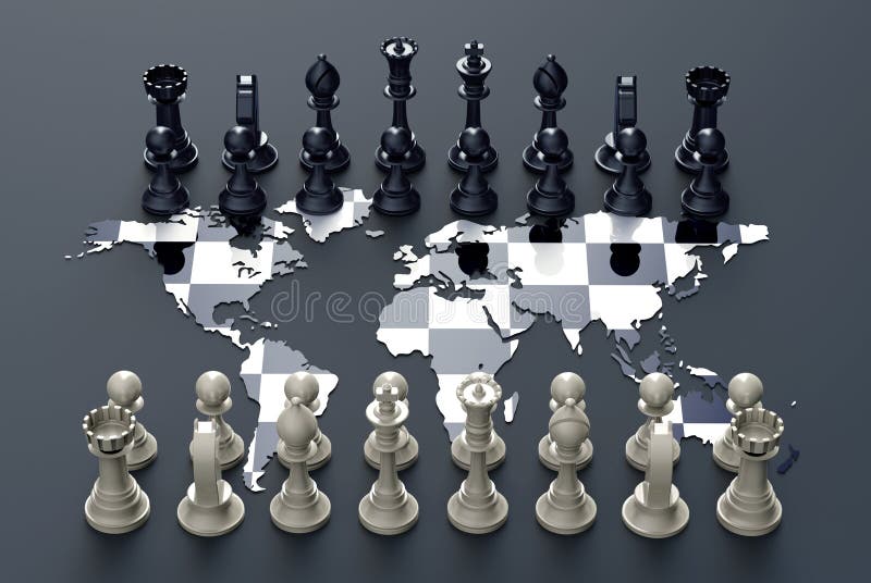 In the world of business, a chess piece symbolizes strategic