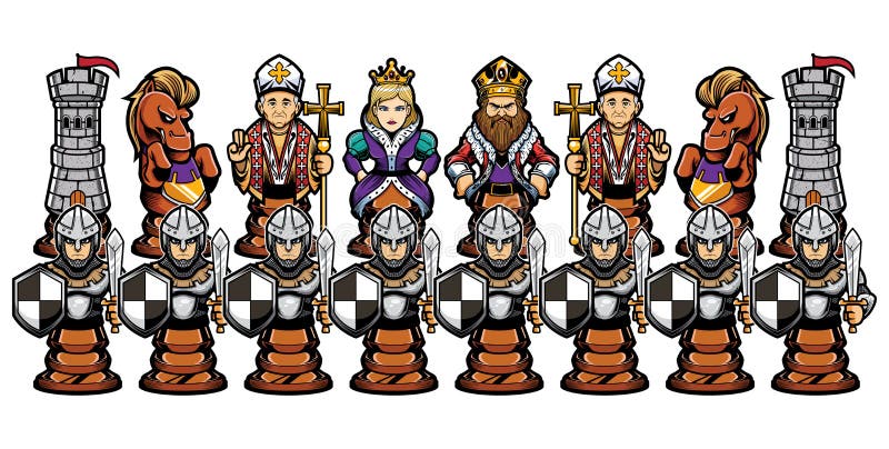 Chess Cartoon Figures