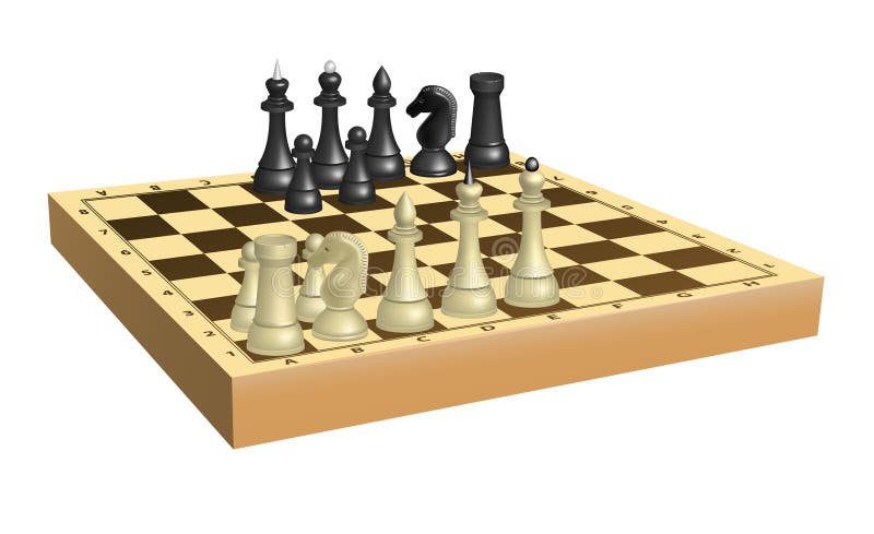 Chess on chessboard