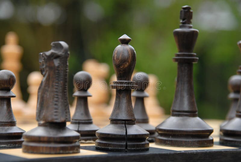 Chess figures royalty free stock photography