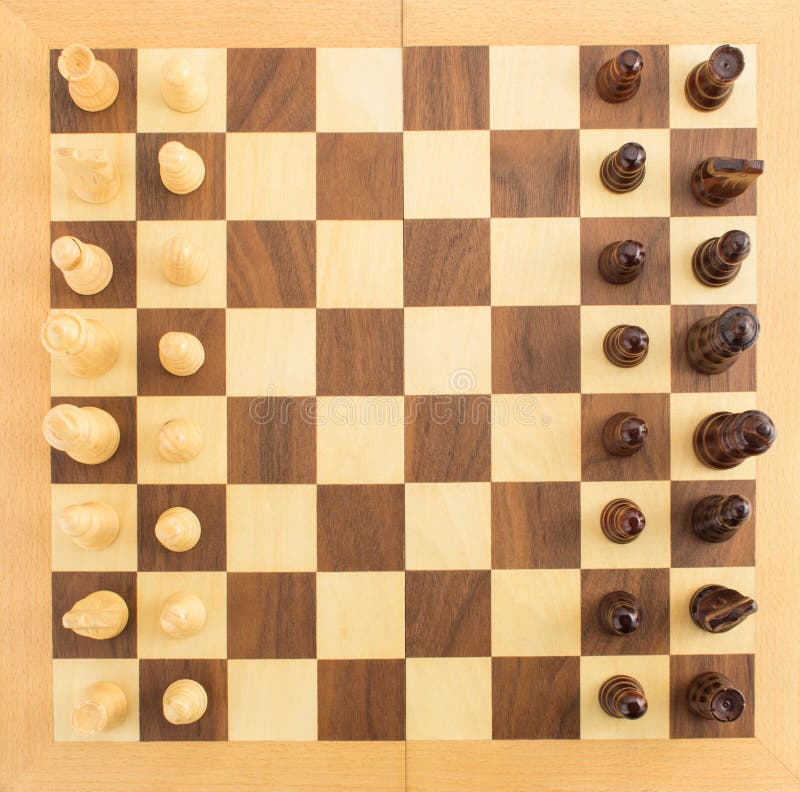 Chess figures on board