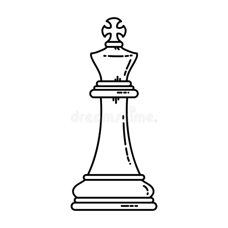 Sketch of a king chess piece Stock Vector Image & Art - Alamy