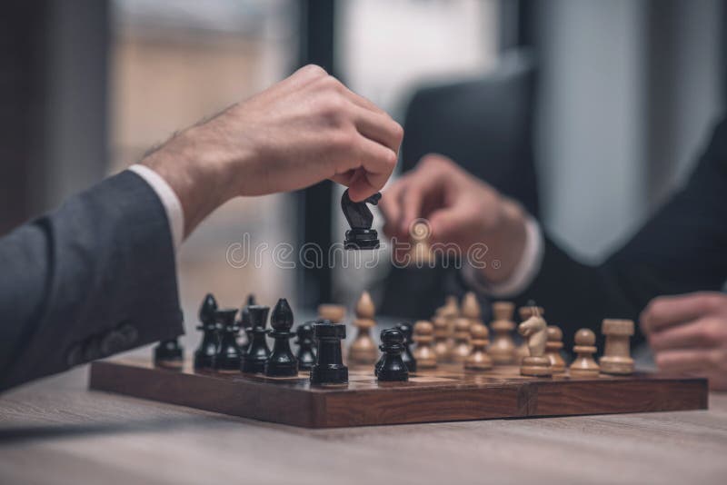 Chess Players. Two Men Play A Chess Stock Photo, Picture and Royalty Free  Image. Image 7563168.