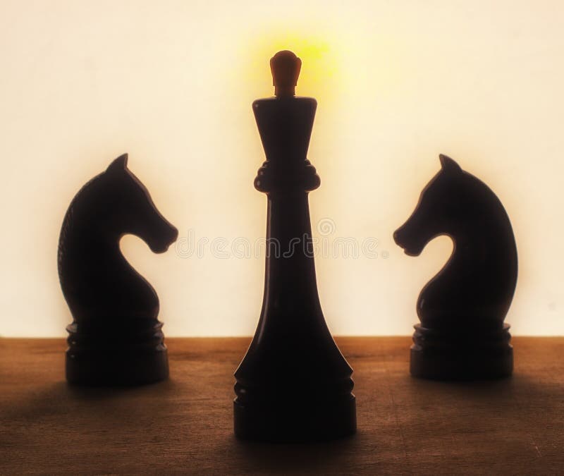 Chess King and horses stock photo. Image of mind, leisure 87801904