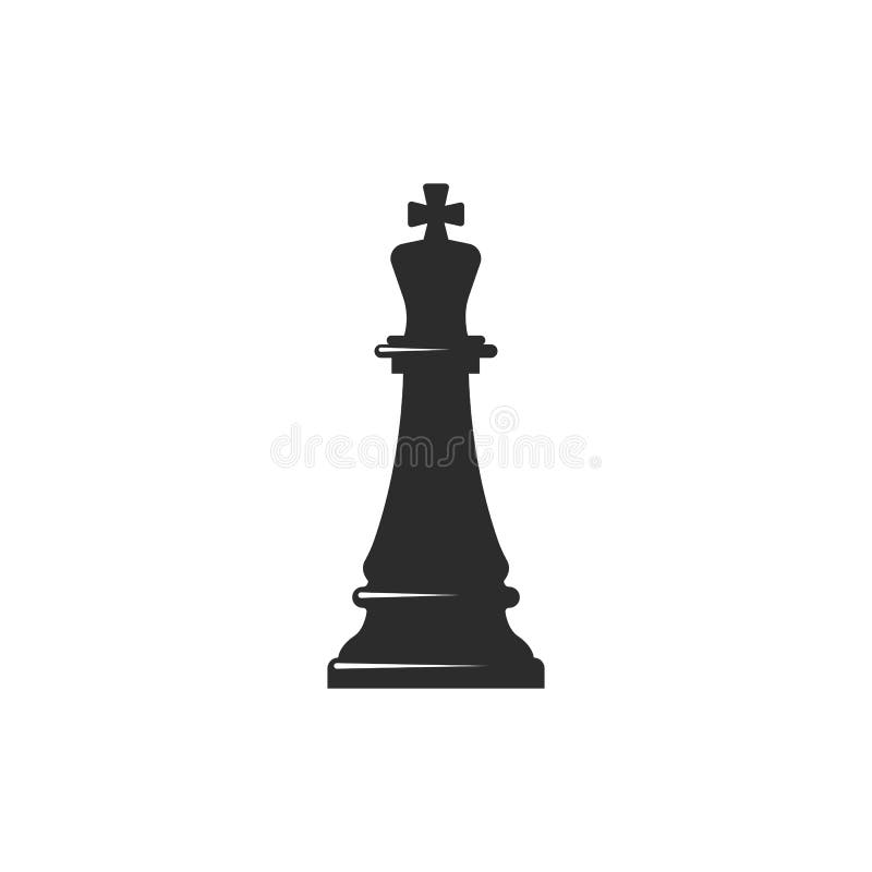 Chess King Icon Vector Illustration Design Stock Vector - Illustration ...