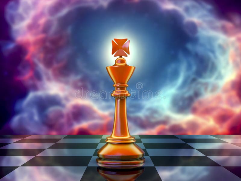Chess king, illustration stock illustration. Illustration of classical