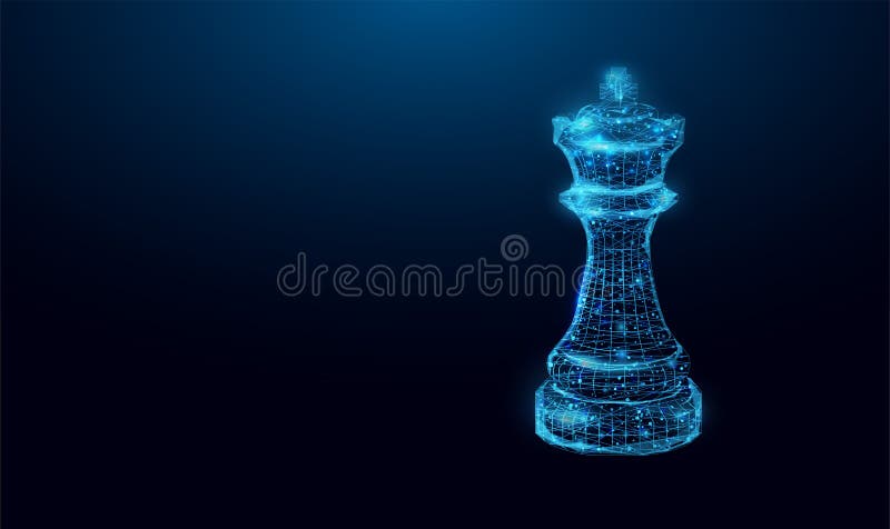 Rook Chess Piece polygon art | Photographic Print