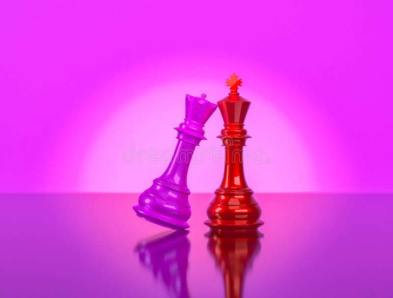 Download Coral Peach Chess Queen Wallpaper
