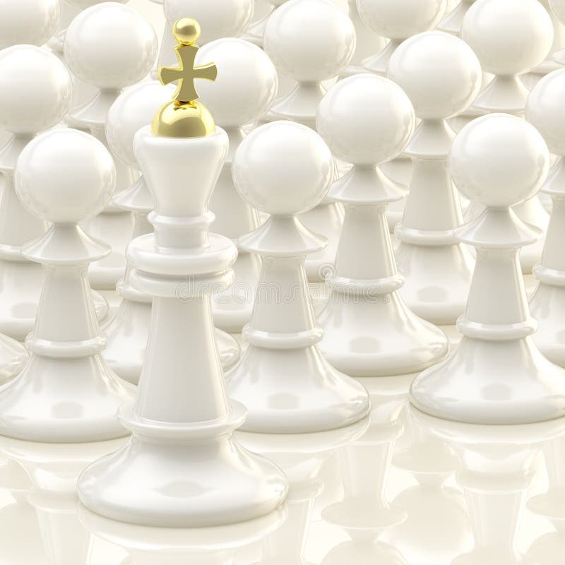 Leadership: Light Chess Background Stock Illustration - Illustration of ...