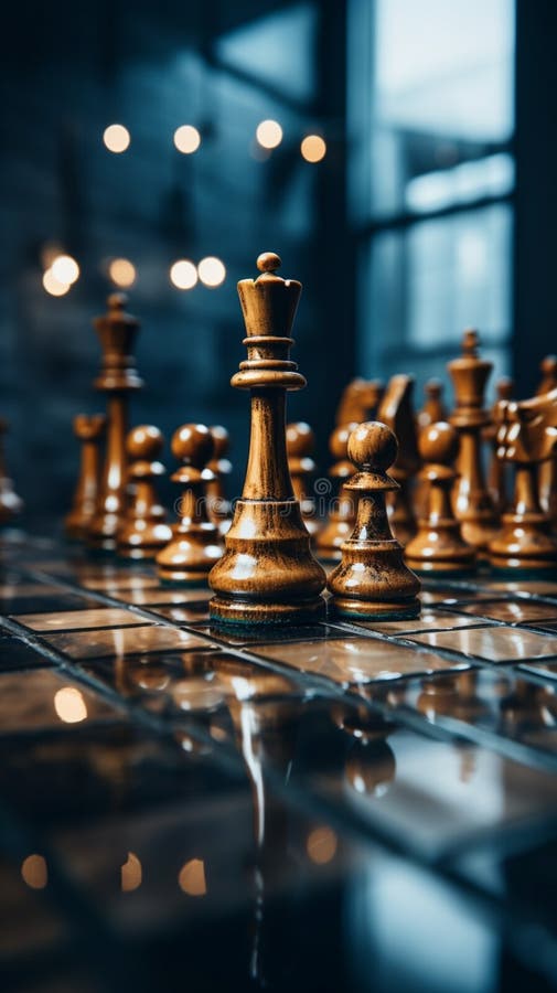 Chess, game, red, soldiers, HD phone wallpaper