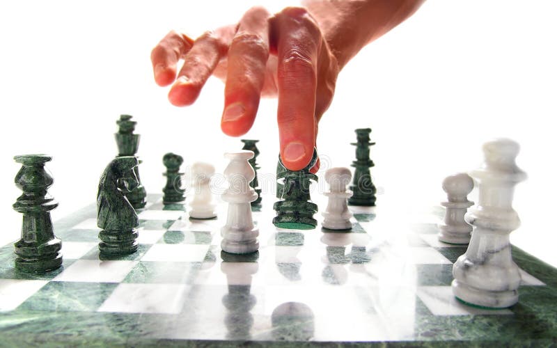 Chess move stock images