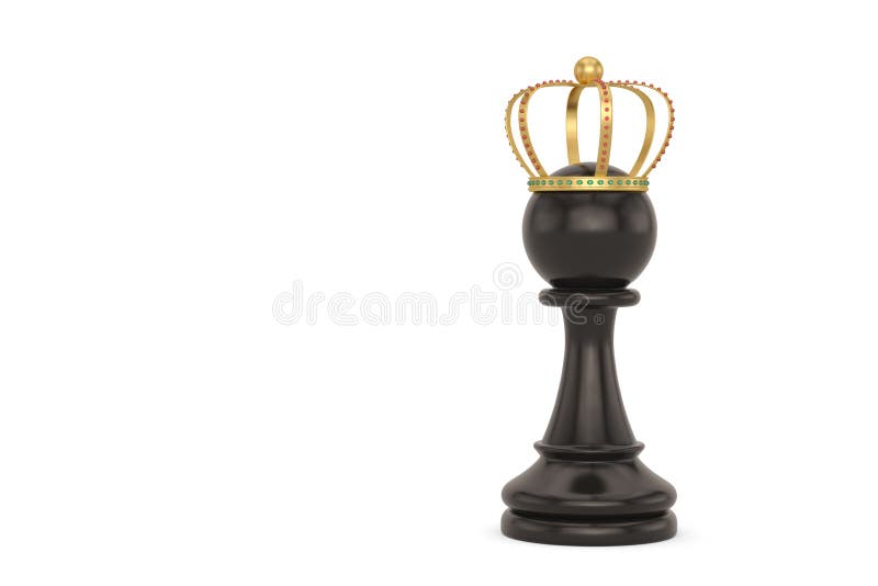 Vector Chess Pawn With Golden Crown And Defeated King Royalty Free SVG,  Cliparts, Vetores, e Ilustrações Stock. Image 12927981.