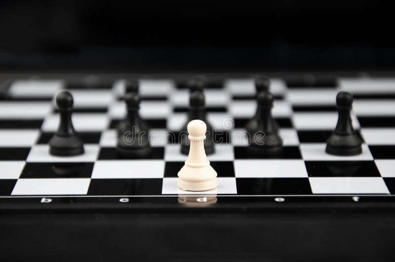 Power And Lonelinessthe Most Powerful Chess Piece Stock Photo