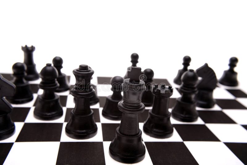 Chess pieces stock photos