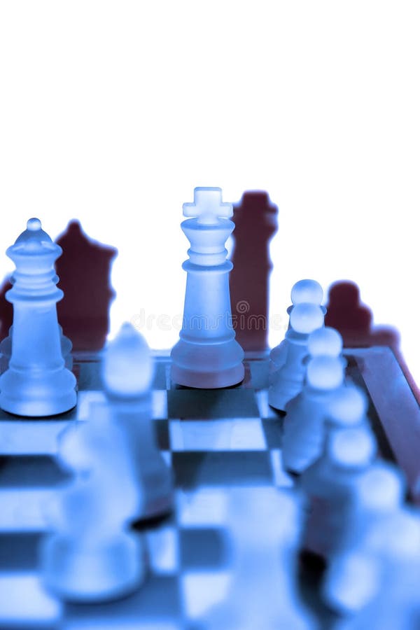 White Icons Chess Pieces Blue Background Stock Photo by ©Wirestock 467231890