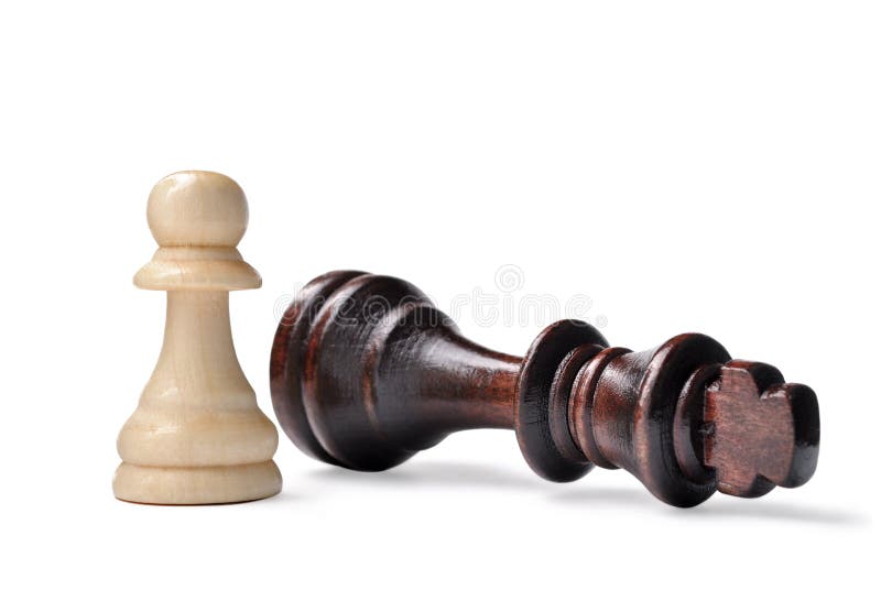 Chess pieces - king and pawn