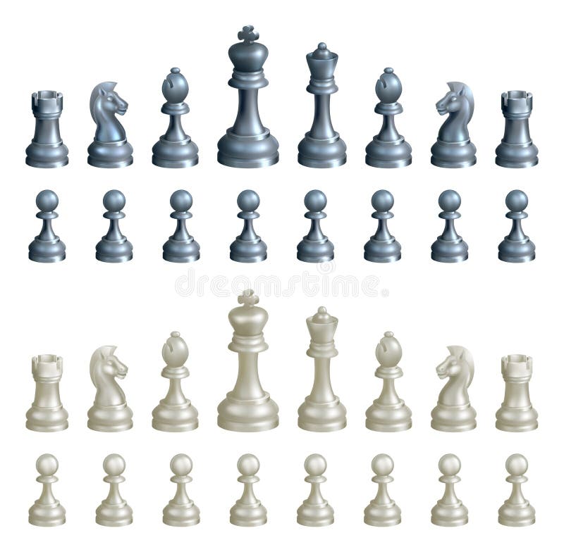 Chess pieces set