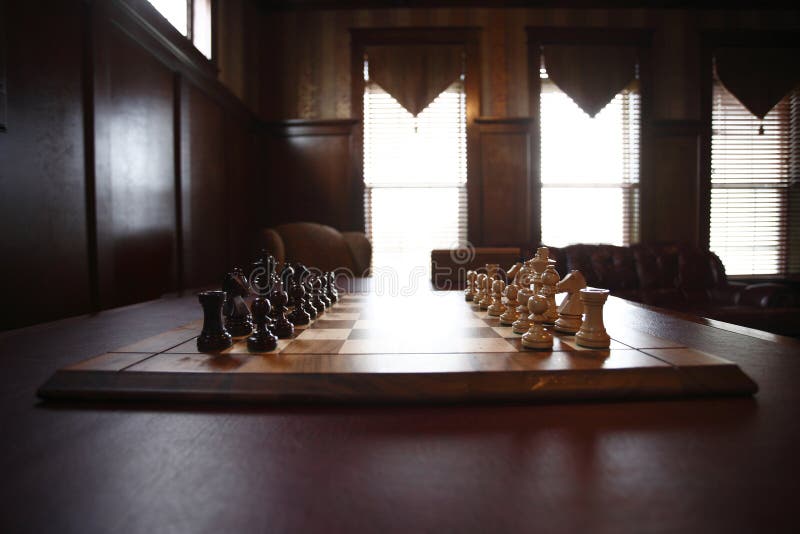 Girl Watching Next Chess Move Stock Photo - Image of strategy, children:  22865482