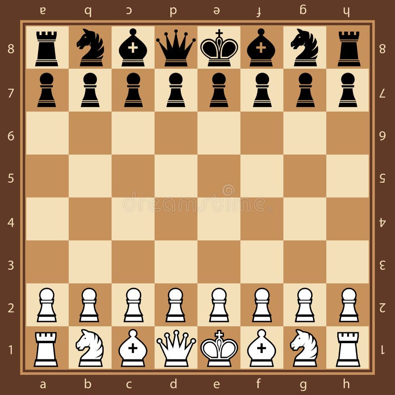 Chess Board with Pieces (Coordinate Notation)