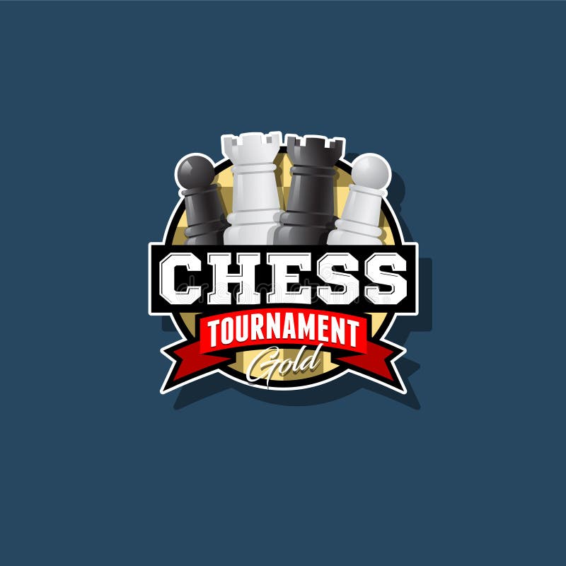 Logo design world chess championship Royalty Free Vector