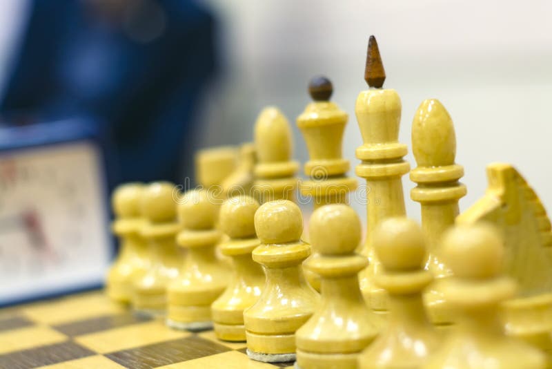 Chess tournament, part of the championship on intelligence, competition, Board game stock photo