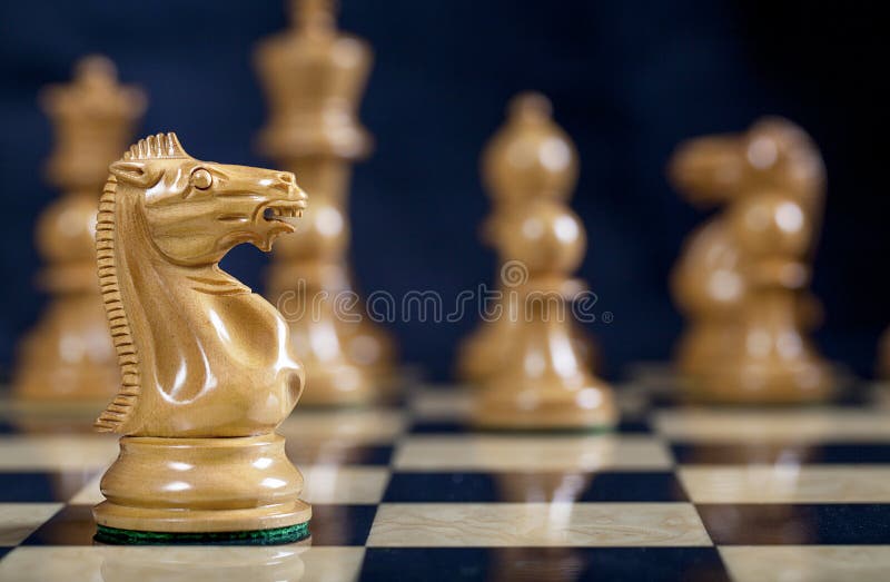 Chess Game, Horse is the Piece in Focus Stock Photo - Image of businessman,  idea: 151497198