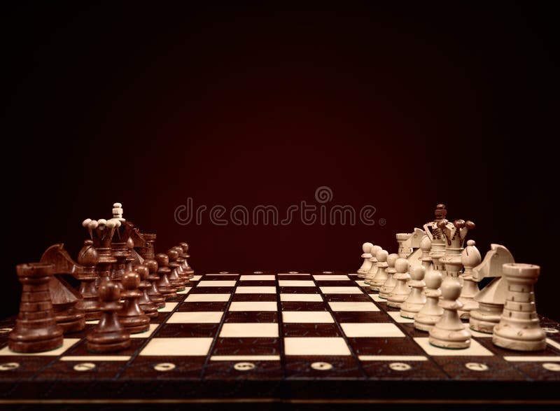 Chess Pieces On Chessboard Symbolic Meaning Stock Photo 1569675175