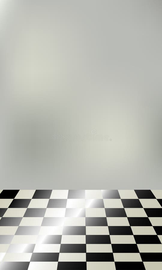 Chessboard floor stock photo