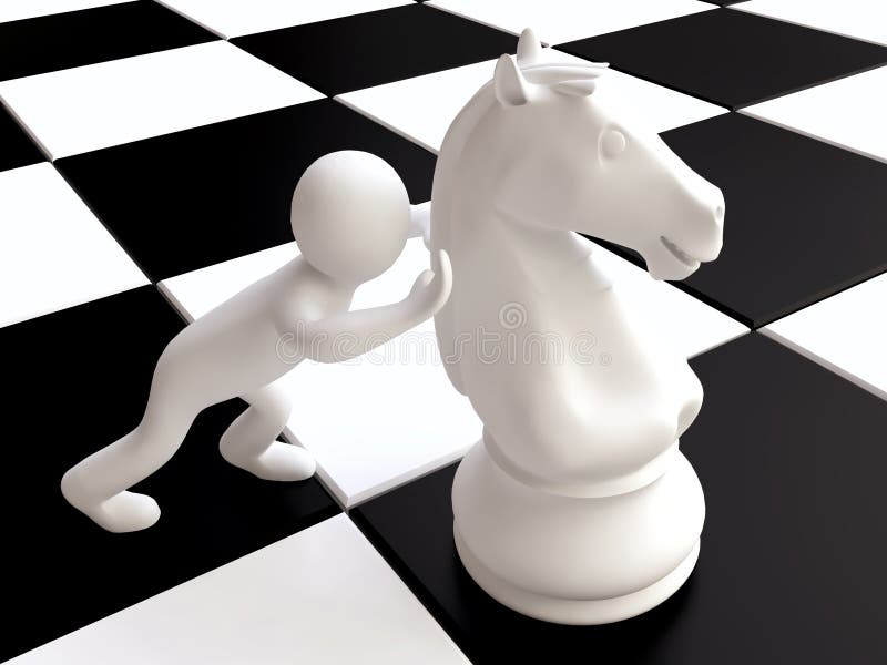 chessboard szachowa postać koński mężczyzna ilustracja wektor chessboard szachowa postać koński mężczyzna ilustracja wektor