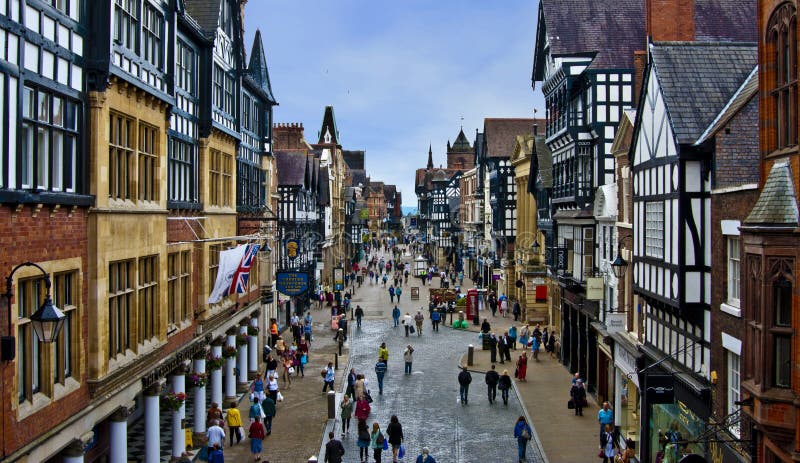 Chester médiéval en Angleterre images stock Chester médiéval en Angleterre images stock