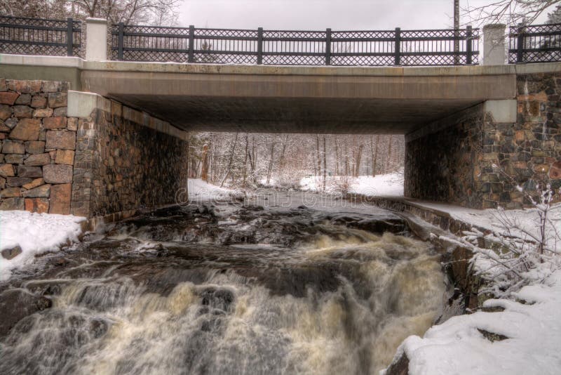 Chester Park is a City Park in Duluth, Minnesota during Winter Stock