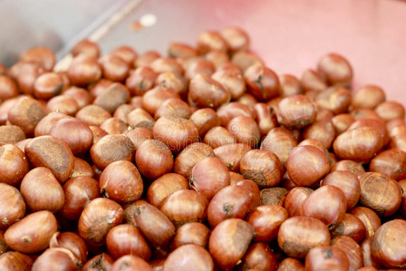 Chestnuts roasting royalty free stock photography
