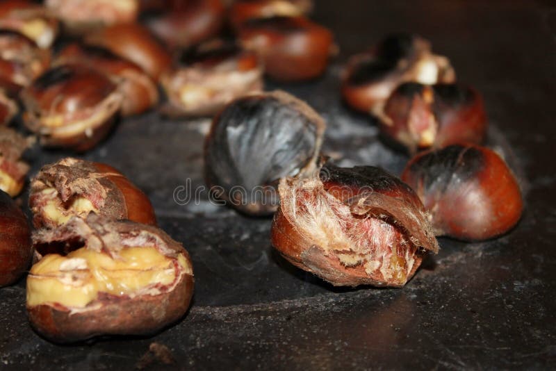Chestnuts Roasting royalty free stock photo