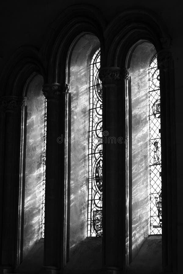 Window in Chetwode Parish Church (former Abbey) in Buckinghamshire, England. Window in Chetwode Parish Church (former Abbey) in Buckinghamshire, England