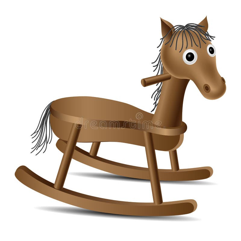 Cheval de basculage illustration libre de droits Cheval de basculage illustration libre de droits